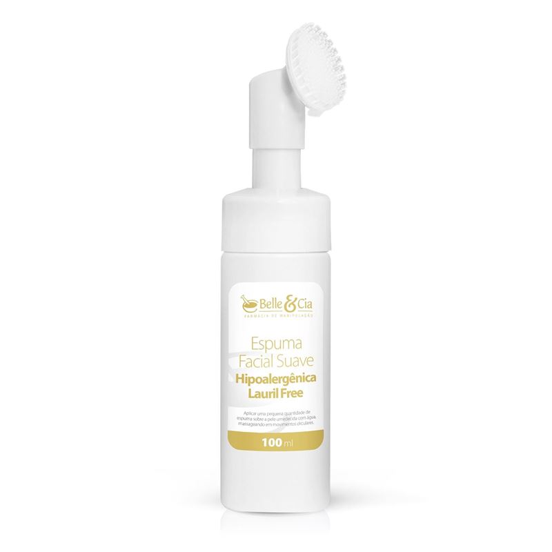 Espuma Facial Suave Hipoalergênica Lauril Free 100ml
